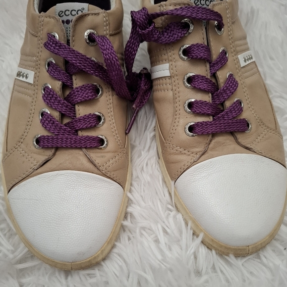 Ecco Women's Street Golf Shoes Leather Upper Lace Up Size 38 - Picture 2 of 10